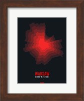 Warsaw Radiant Map 4 Fine Art Print