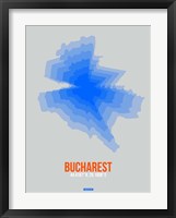 Bucharest Radiant Map 2 Fine Art Print