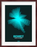 Bucharest Radiant Map 3 Fine Art Print