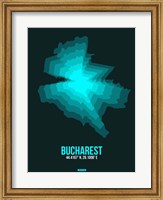 Bucharest Radiant Map 3 Fine Art Print