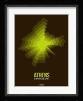 Athens Radiant Map 1 Fine Art Print