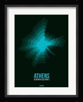 Athens Radiant Map 2 Fine Art Print