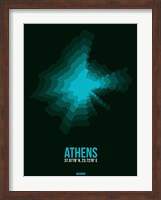 Athens Radiant Map 2 Fine Art Print