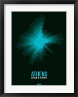 Athens Radiant Map 2 Fine Art Print