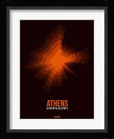 Athens Radiant Map 3 Fine Art Print