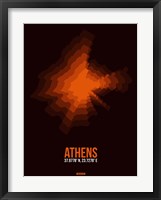 Athens Radiant Map 3 Fine Art Print