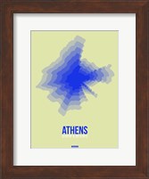 Athens Radiant Map 4 Fine Art Print