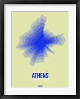 Athens Radiant Map 4 Fine Art Print