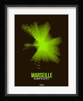 Marseille Radiant Map 1 Fine Art Print
