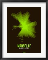 Marseille Radiant Map 1 Fine Art Print