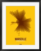 Marseille Radiant Map 3 Framed Print