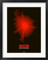 Moscow Radiant Map 1 Fine Art Print