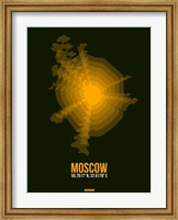 Moscow Radiant Map 2 Fine Art Print
