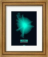 Moscow Radiant Map 3 Fine Art Print