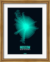 Moscow Radiant Map 3 Fine Art Print