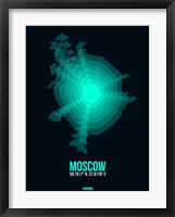 Moscow Radiant Map 3 Fine Art Print