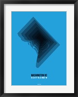 Washington DC Radiant Map 2 Fine Art Print