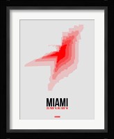 Miami Radiant Map 1 Fine Art Print