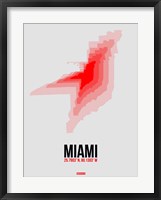 Miami Radiant Map 1 Fine Art Print