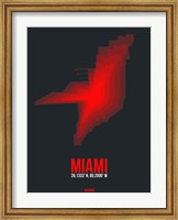 Miami Radiant Map 3 Fine Art Print