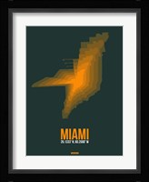 Miami Radiant Map 4 Fine Art Print