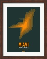 Miami Radiant Map 4 Fine Art Print