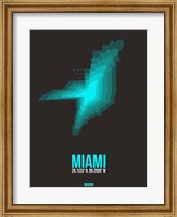 Miami Radiant Map 5 Fine Art Print