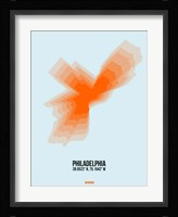 Philadelphia Radiant Map 1 Fine Art Print