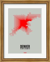 Denver Radiant Map 1 Fine Art Print