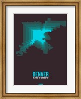 Denver Radiant Map 4 Fine Art Print