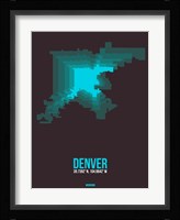 Denver Radiant Map 4 Fine Art Print