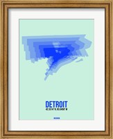 Detroit Radiant Map 1 Fine Art Print