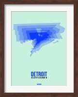 Detroit Radiant Map 1 Fine Art Print