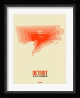 Detroit Radiant Map 2 Fine Art Print