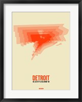 Detroit Radiant Map 2 Fine Art Print