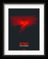 Detroit Radiant Map 3 Fine Art Print