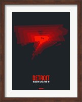Detroit Radiant Map 3 Fine Art Print