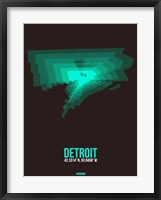 Detroit Radiant Map 4 Fine Art Print