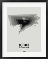 Detroit Radiant Map 5 Fine Art Print