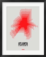 Atlanta Radiant Map 1 Fine Art Print
