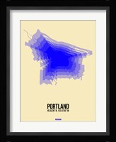 Portland Radiant Map 2 Fine Art Print
