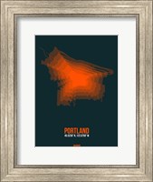 Portland Radiant Map 3 Fine Art Print