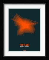 Portland Radiant Map 3 Fine Art Print