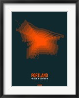 Portland Radiant Map 3 Fine Art Print
