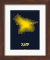 Portland Radiant Map 4 Fine Art Print