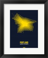 Portland Radiant Map 4 Fine Art Print