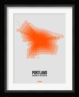 Portland Radiant Map 5 Fine Art Print