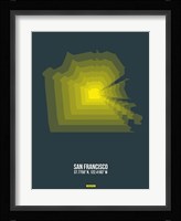 San Francisco Radiant Map 1 Fine Art Print