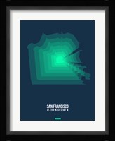 San Francisco Radiant Map 2 Fine Art Print