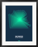 San Francisco Radiant Map 2 Fine Art Print